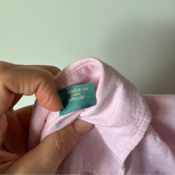 [XL] Tommy Bahama Men’s 100% Linen Light Pink Casual Button-Down Dress Shirt - Picture 10 of 12